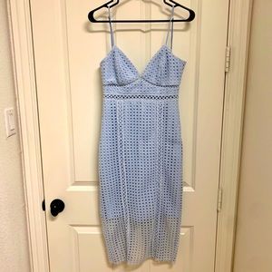 Blue midi dress